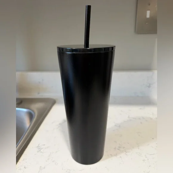 Starbucks Matte Black Tumbler with Straw - Picture 2 of 9